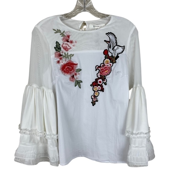 Nylon Apparel Embellished Blouse - Picture 5 of 10